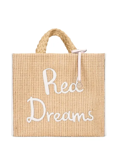 RED(V) woven tote bag Neutrals 2Q0B0D36HDA