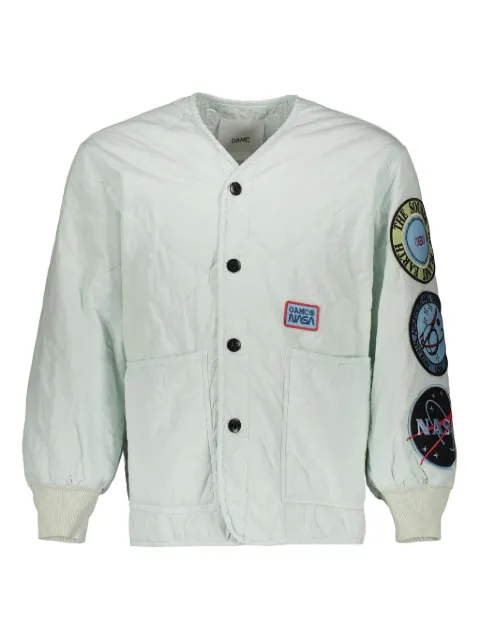 OAMC x NASA logo-appliqué bomber jacket Green 23E28OAY02CAPOA013