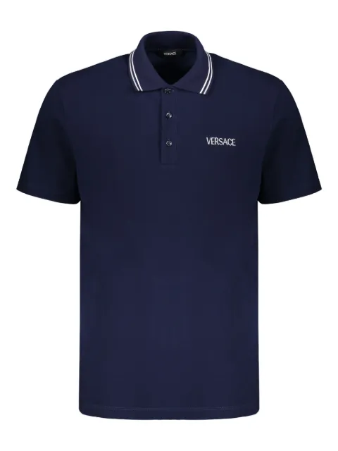 Versace cotton polo shirt Blue 10118511A14049