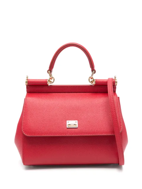 Dolce & Gabbana small Sicily handbag in Dauphine calfskin Red BB6003B1001