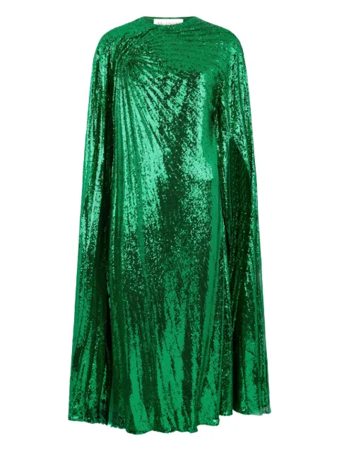 Valentino Garavani sequin midi dress Green BVA3777TM