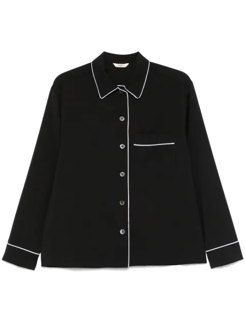 Barena contrasting-trim shirt Black CAD51550478