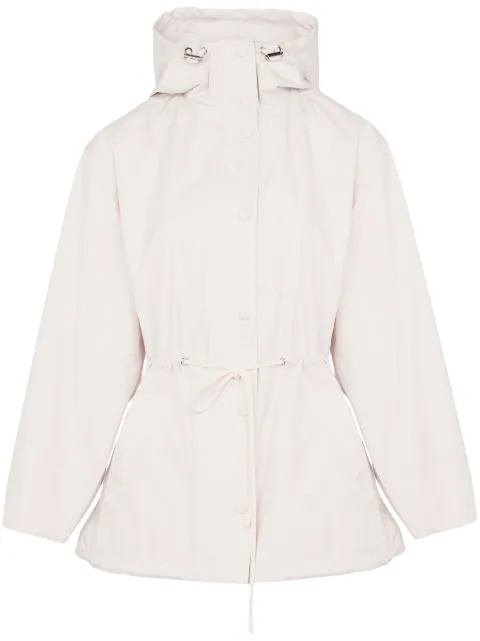 Yves Salomon hooded parka jacket White 25EFV04575K54W