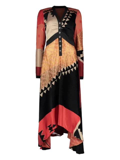 ETRO silk-blend dress Red 133785277