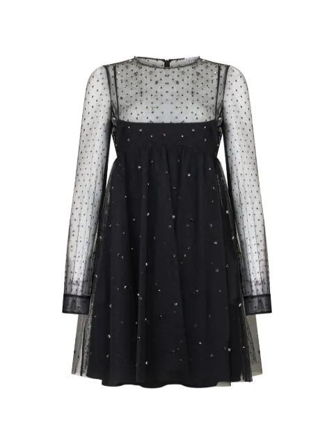 RED Valentino sequin-embellished dress Black RVA22E6L6