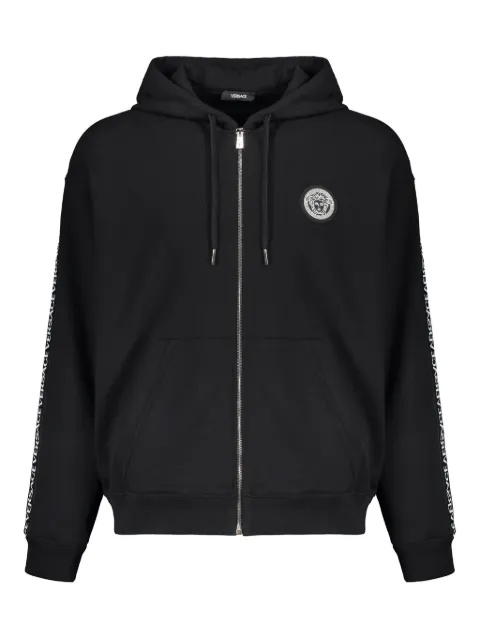Versace cotton hoodie Black 10121751A13795