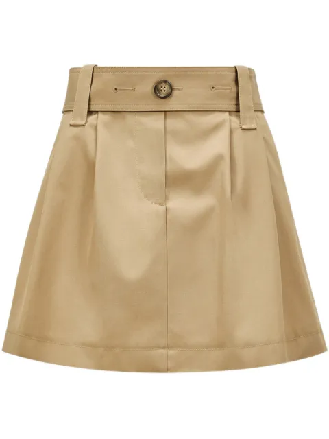 Moncler mini gabardine skirt Neutrals K10932D0001054A36