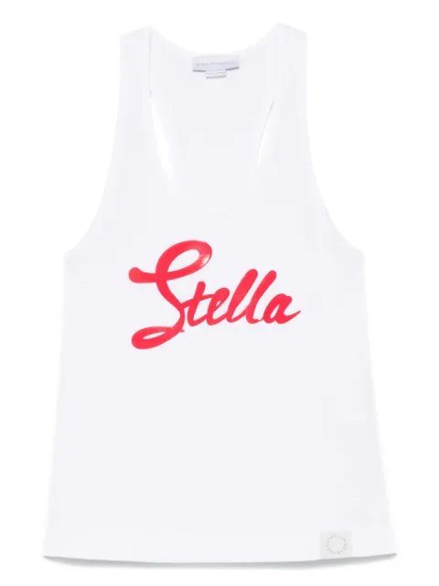 Stella McCartney Stella-print tank top White 6J03943SPZ90