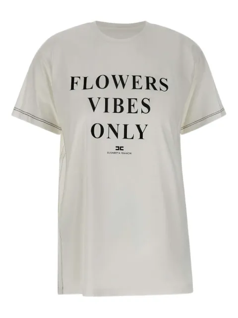 Elisabetta Franchi cotton T-shirt White MA03051E2
