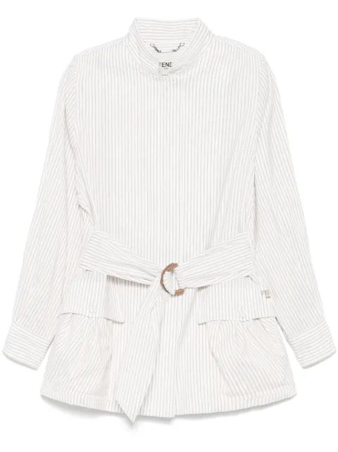 FENDI striped jacket Neutrals FJ7621AQ3L