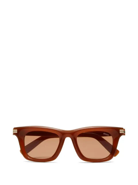 Zegna rectangular-frame sunglasses Brown EZ02704945E