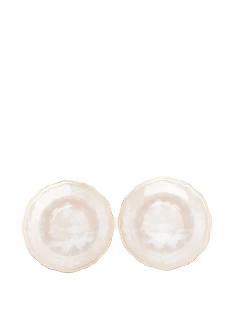 GINORI 1735 Oriente Italiano soup plate (set of two) Neutrals 003RG00FPT2100240