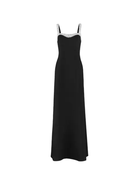 Jenny Packham rhinestone-embellished maxi dress Black ZCD125L