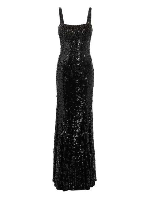 Jenny Packham Mirabeau sequin-embellished maxi dress Black ZCD103L