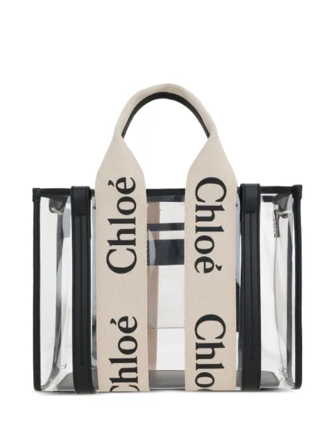 Chloé small Woody tote bag White CH25US397P65