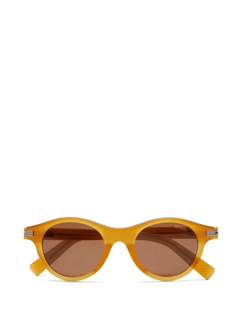 Zegna round-frame sunglasses Brown EZ02714845E