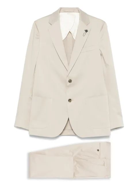 Lardini single-breasted suit Neutrals ES804AEESIF64402
