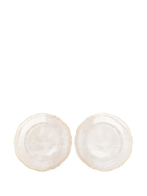 GINORI 1735 Oriente Italiano flat plate (set of two) Neutrals 003RG00FPT1100265
