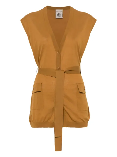 Semicouture fine-knit jacket Brown S5SB07