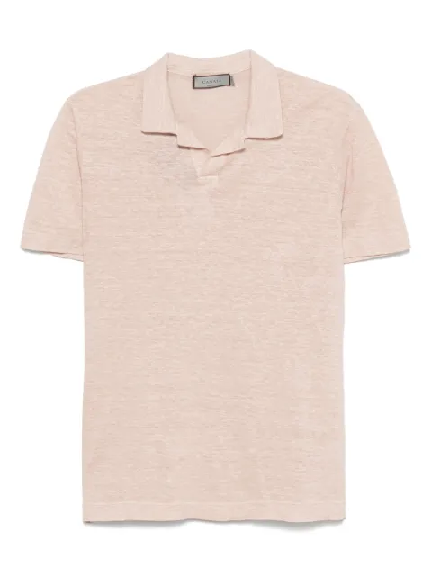 Canali linen T-shirt Pink T0870MJ02244