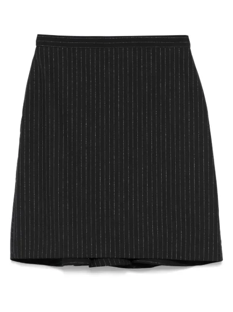 Alexander McQueen Pre-Owned 2010s pinstripe skirt Black HOLAMCQ109