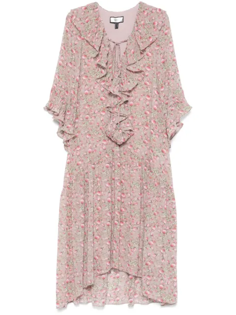 NISSA floral-print midi dress Pink RZ15772