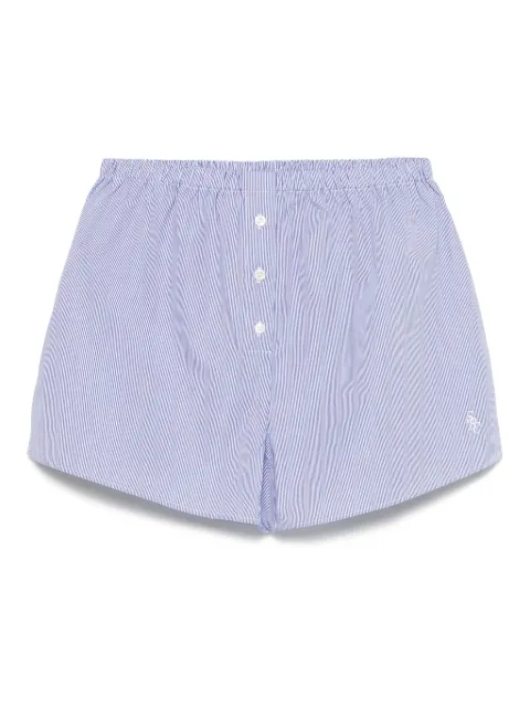 Sporty & Rich striped cotton shorts Blue SH035606302S