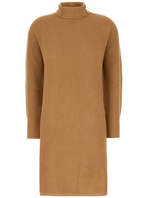 Max Mara fisherman's rib-knit midi dress Brown 6326014206