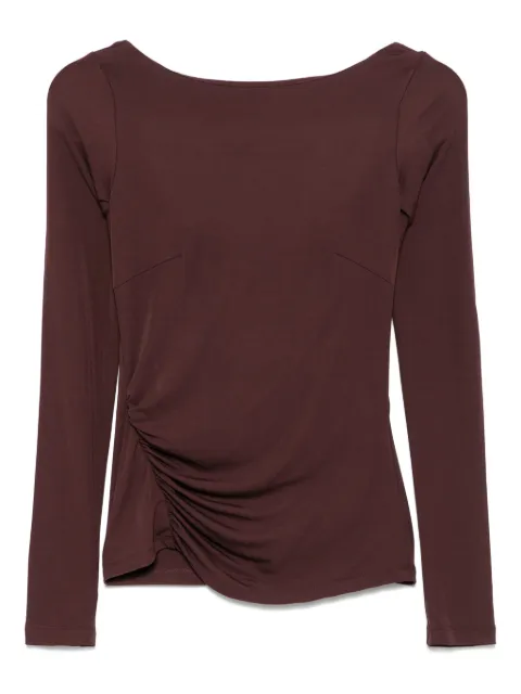 Elisabetta Franchi draped top Brown MD01352E2