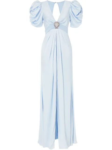 Temperley London short-sleeve gown Blue 25SSSOF54774