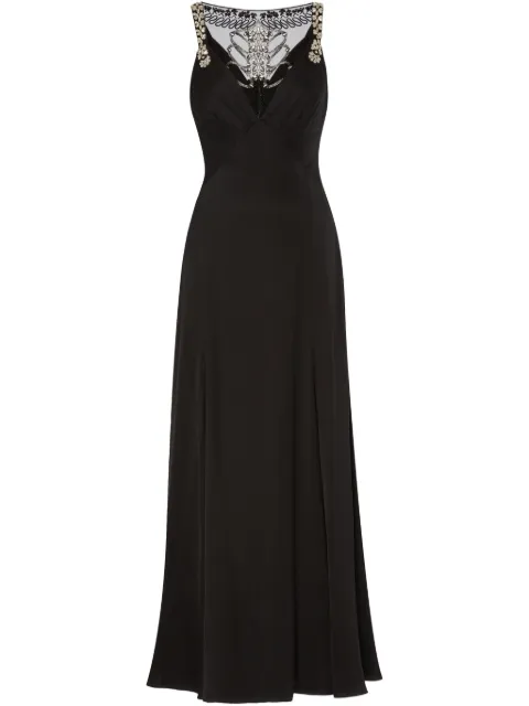 Temperley London V-neck maxi dress Black 25SSSOF54773