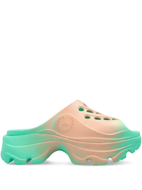 adidas by Stella McCartney two-tone clogs Green JH8952