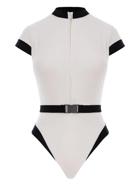 Noire Swimwear Elara swimsuit White NSW459IVORY