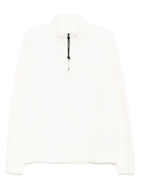C.P. Company logo fleece sweatshirt White 18CMSS153A002246G