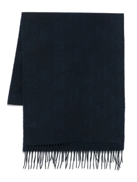 Hackett London fringed-edge scarf Blue HM042377