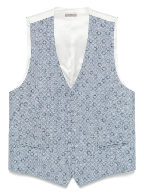 Lady Anne silk gilet Blue GILET5G346