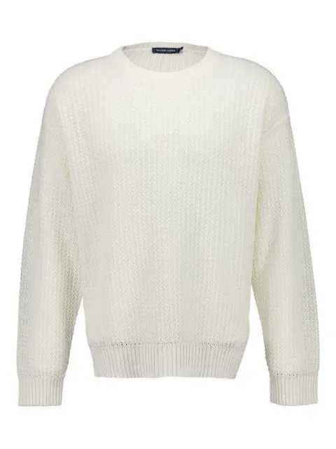 Frescobol Carioca Jardim linen crew-neck sweater White 2480391