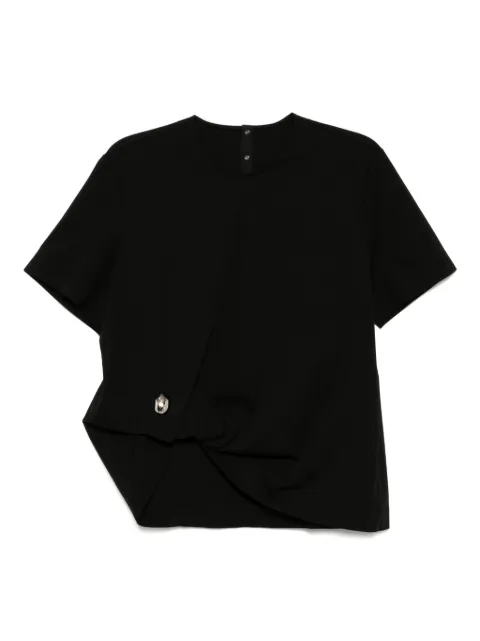 JNBY kink-embellished T-shirt Black 5P4110750