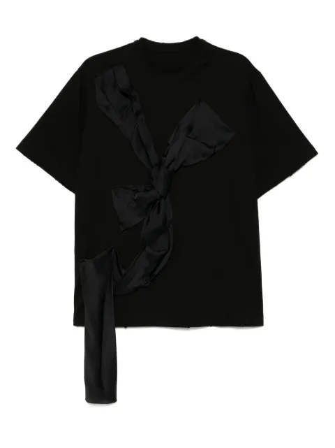 JNBY bow-embellished T-shirt Black 5P4111040