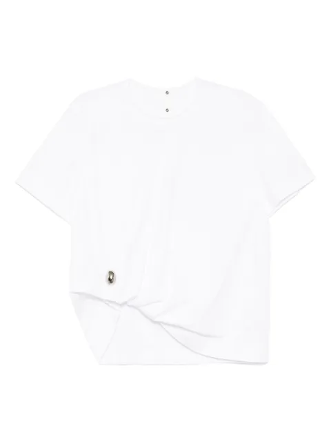 JNBY kink-embellished T-shirt White 5P4110750