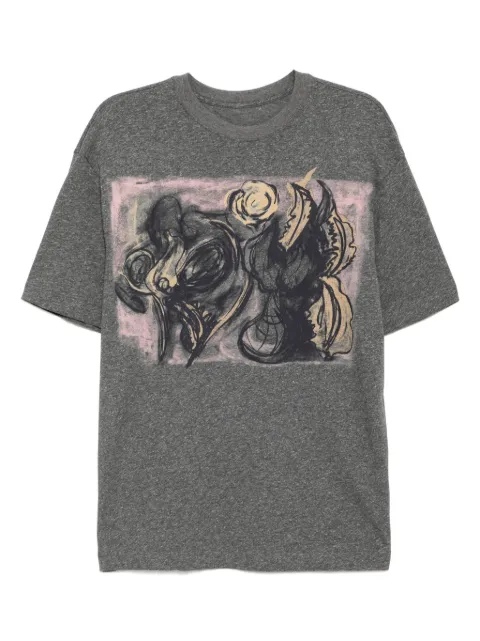 JNBY graphic-print T-shirt Grey 5P4112330