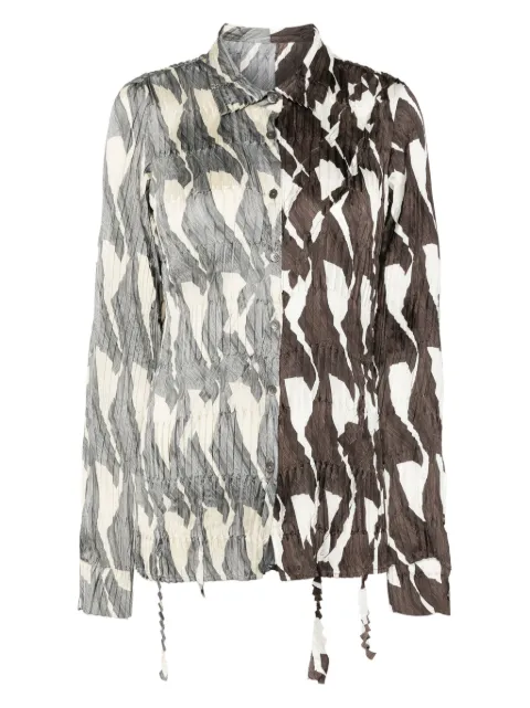 JNBY patterned shirt Brown 5P4214670