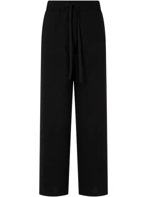 TOMBOY fine-knit track pants Black 91U5131561
