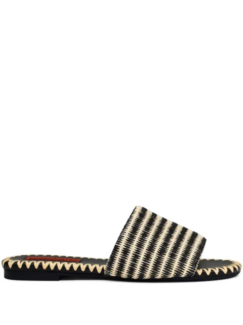 Simon Miller Raffia Salerno slides Black F2839253