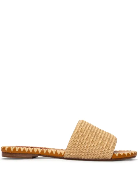 Simon Miller Raffia Salerno slides Neutrals F2839239