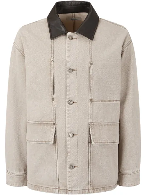 TOMBOY contrast-collar jacket Neutrals 91U5113008