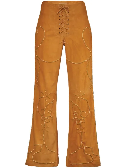 DANCASSAB Viola flared trousers Orange DCSS25MVIONARAD