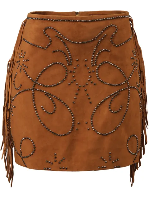 DANCASSAB Cosima suede skirt Brown DCSS25MCOSCLPAD