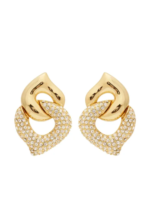 Kenneth Jay Lane crystal-embellished earrings Gold 6890EGXP