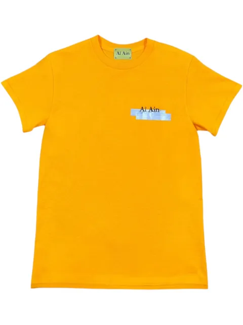 AL AIN graphic-print T-Shirt Yellow AMHXS120